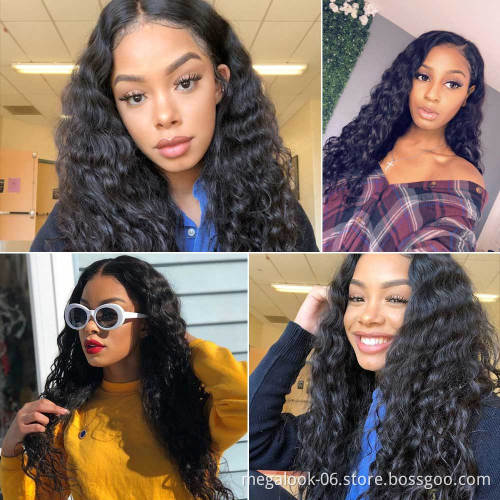 Wholesale Virgin Hair Wig Vendors Closure Lace Wigs Water Wave 100% Brazilian Virgin Human Hair Wig For Black Women